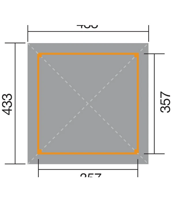 Weka Gartenoase 651 A Gr. 1, Ca. B433/H314/T433 Cm 4 Weka Gartenoase 651 A Gr. 1, Ca. B433/H314/T433 Cm - Image 2