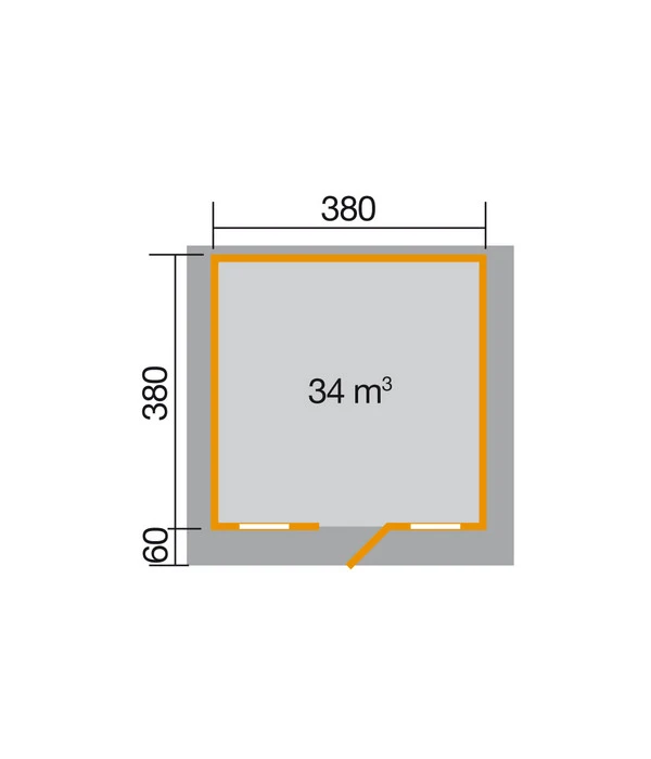 Weka Gartenhaus 135 Gr. 2, Ca. B460/H265/T454 Cm 4 Weka Gartenhaus 135 Gr. 2, Ca. B460/H265/T454 Cm - Image 2