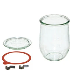 Dehner WECK® Tulpenglas, 1000 Ml, Inkl. Einkochringe & Klammern, 4er-Set -Gartenserien Verkaufsgeschäft 206961 BildD 002 WeckglasWeckglas1LTulpe4St