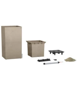 LECHUZA® Kunststoff-Topf Canto Stone, Quadratisch -Gartenserien Verkaufsgeschäft 2182681 WE DE 001 LECHUZACantoColorsand30x30x56cm