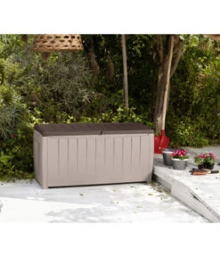 Keter Aufbewahrungsbox Novel, 340 Liter, Ca. B124/H62,5/T55 Cm -Gartenserien Verkaufsgeschäft 2190452 WE MO 001 KeterAufbewahrungsbox