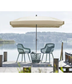 Dehner Sonnenschirm Keros, Rechteckig, Ca. B255/T170 Cm -Gartenserien Verkaufsgeschäft 2408060 WE MO 001 DehnerSchirmKerosCremeNeu