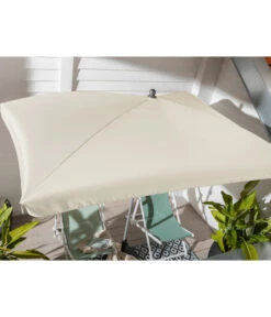 Dehner Sonnenschirm Keros, Rechteckig, Ca. B255/T170 Cm -Gartenserien Verkaufsgeschäft 2408060 WE MO 003 DehnerSchirmKerosCremeNeu