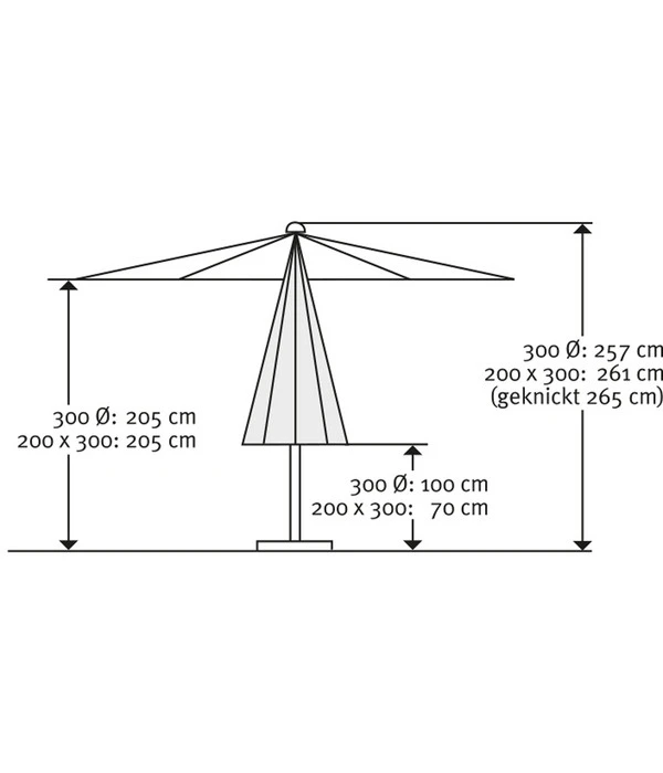 Schneider Classics Sonnenschirm Malaga, Rechteckig, Ca. B300/T200 Cm 7 Schneider Classics Sonnenschirm Malaga, Rechteckig, Ca. B300/T200 Cm - Image 5