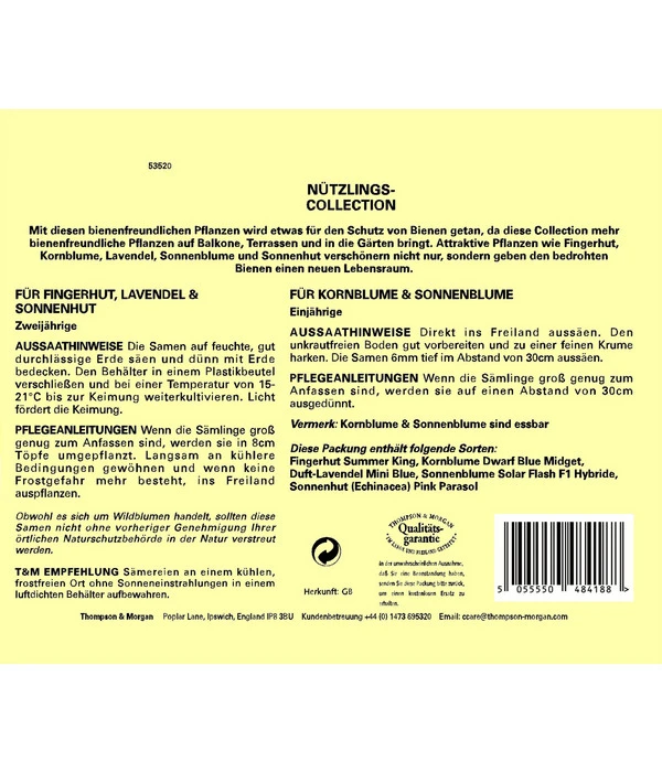 Thompson & Morgan Samen 'Nützlings-Collection' 4 Thompson & Morgan Samen 'Nützlings-Collection' - Image 2