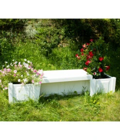 KHW Kunststoff-Gartenbank Berlin -Gartenserien Verkaufsgeschäft 2547339 WE MO 001 BankBerlinweiss