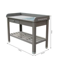 Dehner Holz-Pflanztisch Montreal, Ca. B110/H91/T51,5 Cm -Gartenserien Verkaufsgeschäft 2848018 WE BG 001 DehnerHolzPflanztischMontreal