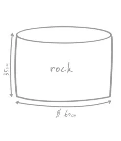 Outbag Outdoor-Sitzsack Rock Skin -Gartenserien Verkaufsgeschäft 3453693 WE DE 002 GlobalBeddingRockDeluxeSkinKiesel