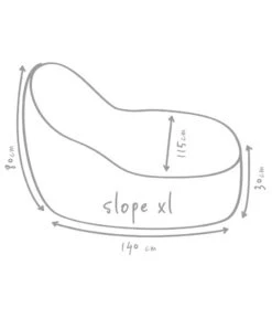 Outbag Outdoor-Sitzsack Slope XL Skin -Gartenserien Verkaufsgeschäft 3466166 WE DE 002 SlopeSkinKieselXl