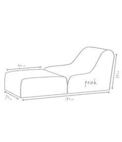 Outbag Outdoor-Sitzsack Peak Plus -Gartenserien Verkaufsgeschäft 3470630 WE DE 002 PeakPlusRed