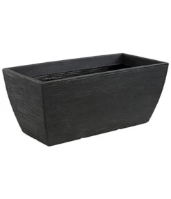Kunststoff-Pflanzkasten Rille, Ca. B80/H34/T40 Cm, Anthrazit