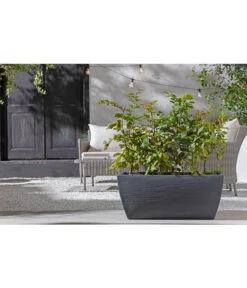 Kunststoff-Pflanzkasten Rille, Ca. B80/H34/T40 Cm, Anthrazit 8 Kunststoff-Pflanzkasten Rille, Ca. B80/H34/T40 Cm, Anthrazit -Gartenserien Verkaufsgeschäft 3697406 WE MO 002 KunsstoffKastenRillen