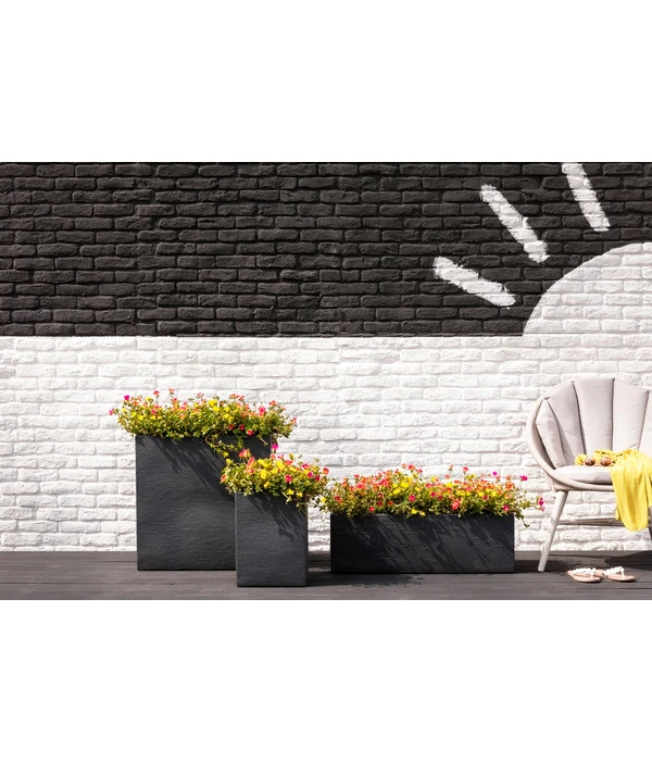 Dehner Kunststoff-Raumtrenner Palermo, Rechteckig, Anthrazit, Ca. B60/H60/T26 Cm 5 Dehner Kunststoff-Raumtrenner Palermo, Rechteckig, Anthrazit, Ca. B60/H60/T26 Cm - Image 3