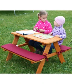 Habau Kinder Picknickbank, 89 X 79 X 50 Cm -Gartenserien Verkaufsgeschäft 4031092 WE MO 002 Kinderpicknickbank