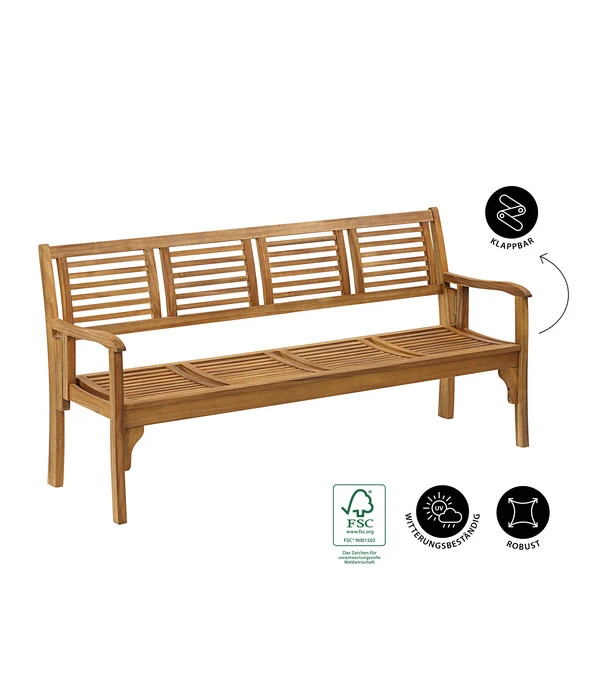 Dehner Klappbank Douglas, 4-Sitzer 4 Dehner Klappbank Douglas, 4-Sitzer - Image 2