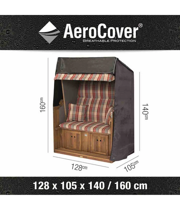 AeroCover Strandkorbhülle, 128x105x160/140 Cm 4 AeroCover Strandkorbhülle, 128x105x160/140 Cm - Image 2