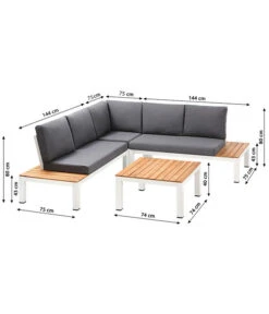 Dehner Aluminium-Lounge Malibu, 2-teilig 14 Dehner Aluminium-Lounge Malibu, 2-teilig -Gartenserien Verkaufsgeschäft 4209870 WE BG 001 LoungeMalibuNEU