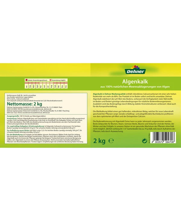 Dehner Algenkalk, 2 Kg 4 Dehner Algenkalk, 2 Kg - Image 2