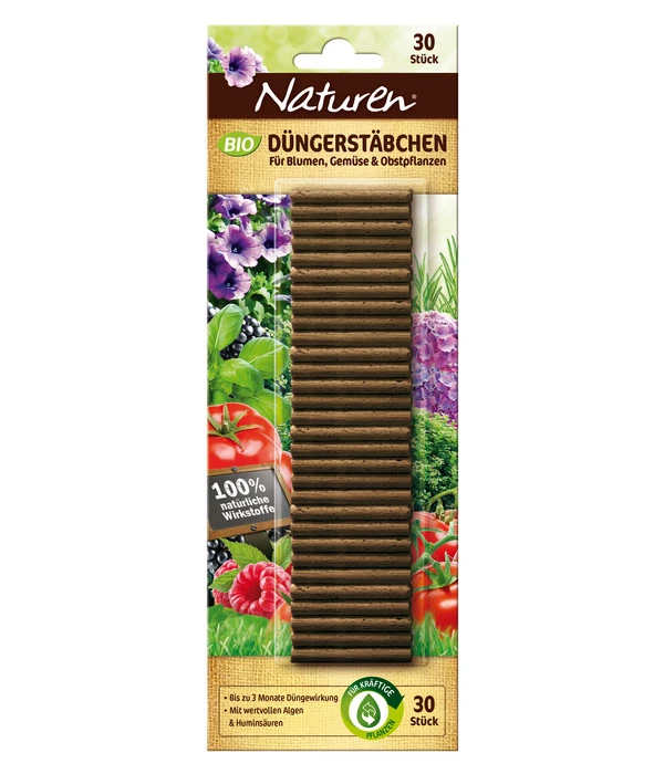 Naturen® Bio Düngestäbchen, 30 Stk. 3 Naturen® Bio Düngestäbchen, 30 Stk.