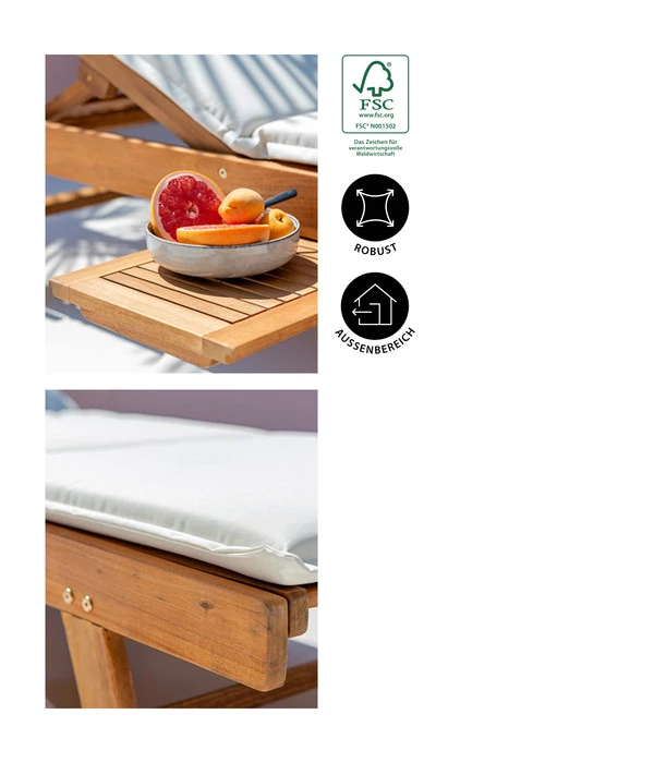 Dehner Rollliege Ravenna, Ca. B70/H89/T200 Cm 10 Dehner Rollliege Ravenna, Ca. B70/H89/T200 Cm - Image 8