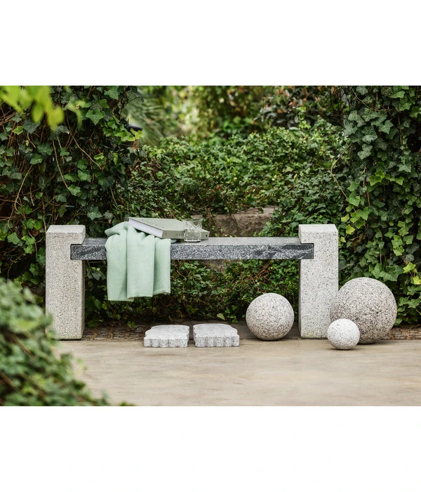 Dehner Granit-Gartenbank, Ca. B120/H45/T30 Cm, Grau 4 Dehner Granit-Gartenbank, Ca. B120/H45/T30 Cm, Grau - Image 2