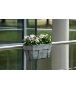 Artstone Kunststoff Blumenkasten Ella -Gartenserien Verkaufsgeschäft 5160486 WE MO 001 KunststoffKastenEllagrau