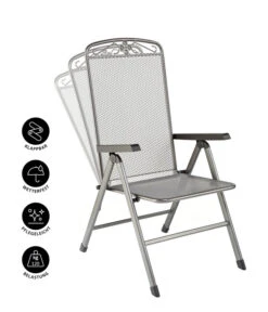 MWH Klapp-Gartensessel Savoy -Gartenserien Verkaufsgeschäft 5312095 WE IG 001 KLAPPSESSELSAVOYEGRAU