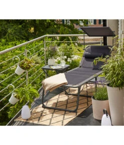 Siena Garden Campingliege Premium, Anthrazit, Ca. B69/H43/T200 Cm -Gartenserien Verkaufsgeschäft 6603047 WE MO 001 SienaGardenCampingliegePremiumAnthrazit