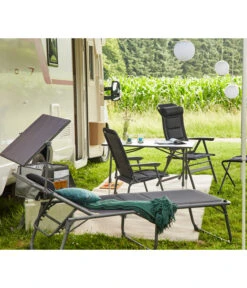 Siena Garden Campingliege Premium, Anthrazit, Ca. B69/H43/T200 Cm -Gartenserien Verkaufsgeschäft 6603047 WE MO 002 SienaGardenCampingliegePremiumAnthrazit