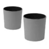 Siena Garden Kunststoff-Topf ECO Lens, Rund, Grau, Ca. Ø30/H30,5 Cm, 2er-Set -Gartenserien Verkaufsgeschäft 6654941 WE FS 001 PflanzgefaesseEcoLens30Grau