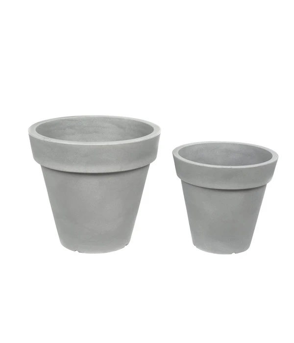Farmet Kunststoff-Topf-Set Pegasus, Konisch, Grau, 2-teilig 3 Farmet Kunststoff-Topf-Set Pegasus, Konisch, Grau, 2-teilig