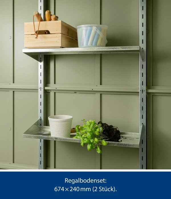 Hörmann Regalboden-Set, Ca. B67,4/T25 Cm 4 Hörmann Regalboden-Set, Ca. B67,4/T25 Cm - Image 2