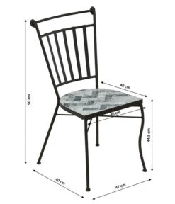 Dehner Mosaikstuhl Letizia -Gartenserien Verkaufsgeschäft 6702070 WE BG 001 DehnerMosaikStuhlLetiziaNeu