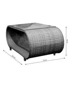 Dehner Geflechtlounge Avani, 4-teilig 19 Dehner Geflechtlounge Avani, 4-teilig -Gartenserien Verkaufsgeschäft 6704340 WE BG 003 FlechtloungeAvaniTisch