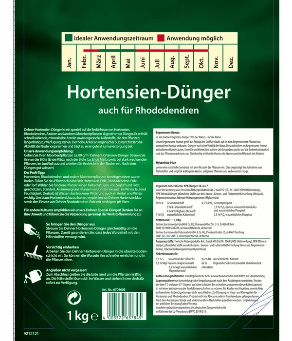 Dehner Hortensien-Dünger 4 Dehner Hortensien-Dünger - Image 2