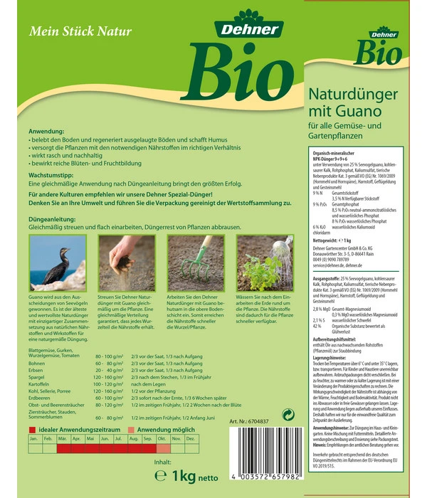 Dehner Bio Naturdünger Mit Guano 4 Dehner Bio Naturdünger Mit Guano - Image 2