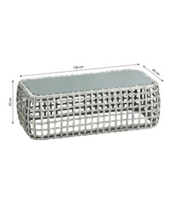 Dehner Flechtlounge Bali, 4-teilig -Gartenserien Verkaufsgeschäft 6705305 WE BG 001 LoungeBaliTischFinal