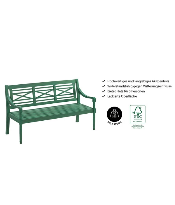 Dehner Gartenbank Emma, 3-Sitzer 6 Dehner Gartenbank Emma, 3-Sitzer - Image 4