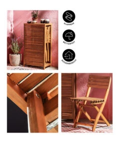 Dehner Balkonset Neapel, 3-teilig -Gartenserien Verkaufsgeschäft 6712368 WE IG 001BalkonsetNeapelBraun