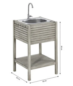 Dehner Spülschrank Southampton, Ca. B50/H90/T50 Cm -Gartenserien Verkaufsgeschäft 6713762 WE BG 001 SpuelschrankSouthamptonNEU