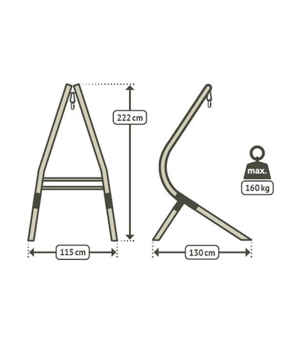 La Siesta Hängesesselgestell Calma Nature 5 La Siesta Hängesesselgestell Calma Nature - Image 3