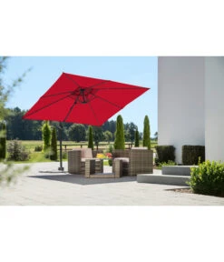 Schneider Ampelschirm Rhodos Junior, Quadratisch, Ca. B270/T270 Cm -Gartenserien Verkaufsgeschäft 6834030 WE MO 001 RhodosJunior270x270
