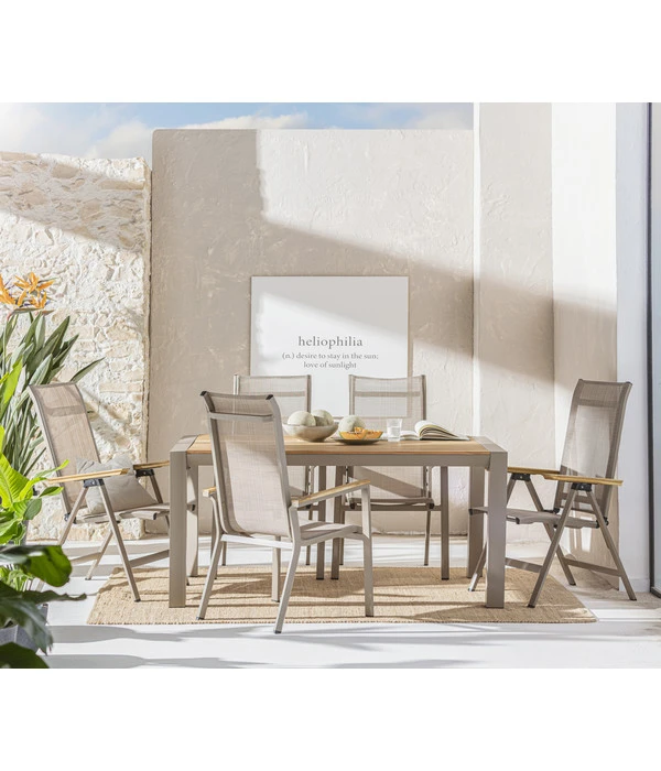 Dehner Klappsessel Cleveland, Hellbraun 5 Dehner Klappsessel Cleveland, Hellbraun - Image 3