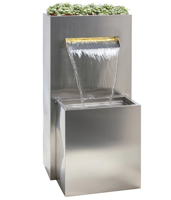 Dehner Edelstahl-Gartenbrunnen Dallas, Ca. H89 Cm 3 Dehner Edelstahl-Gartenbrunnen Dallas, Ca. H89 Cm