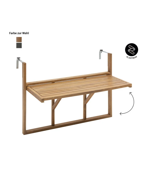 Dehner Balkonhängetisch, Ca. B90/H65/T41,7 Cm 7 Dehner Balkonhängetisch, Ca. B90/H65/T41,7 Cm - Image 5