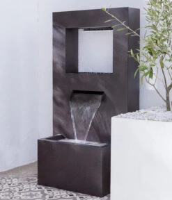 Dehner Metall-Gartenbrunnen Barcelona, Ca. H92 Cm -Gartenserien Verkaufsgeschäft 6911226 WE MO 003 BrunnenBarcelona